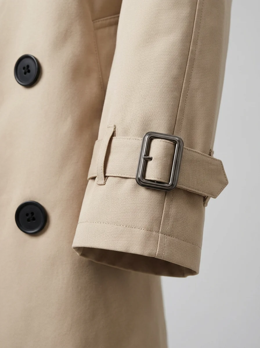Trench court coton doublure amovible business homme - Vue 11 - Trench court
