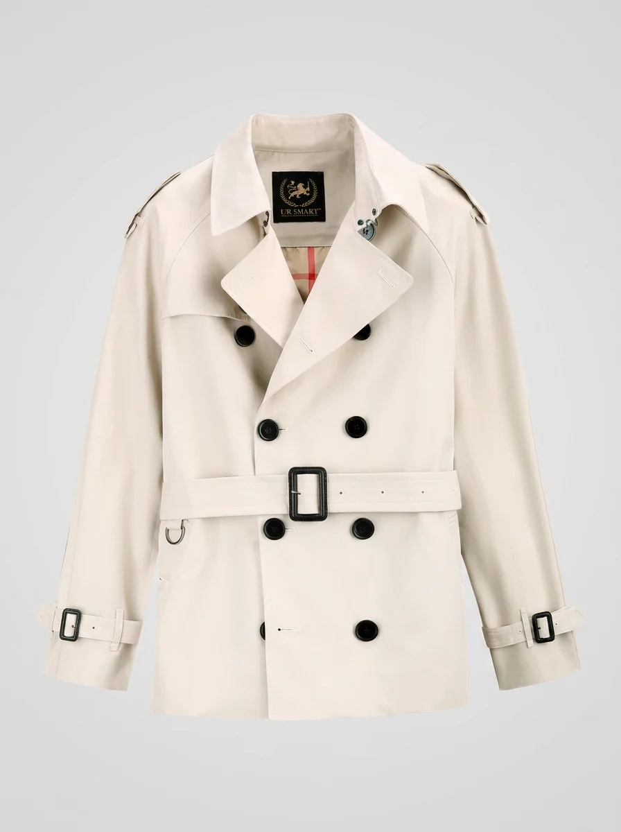 Trench court coton doublure amovible business homme - Vue 15 - Trench court