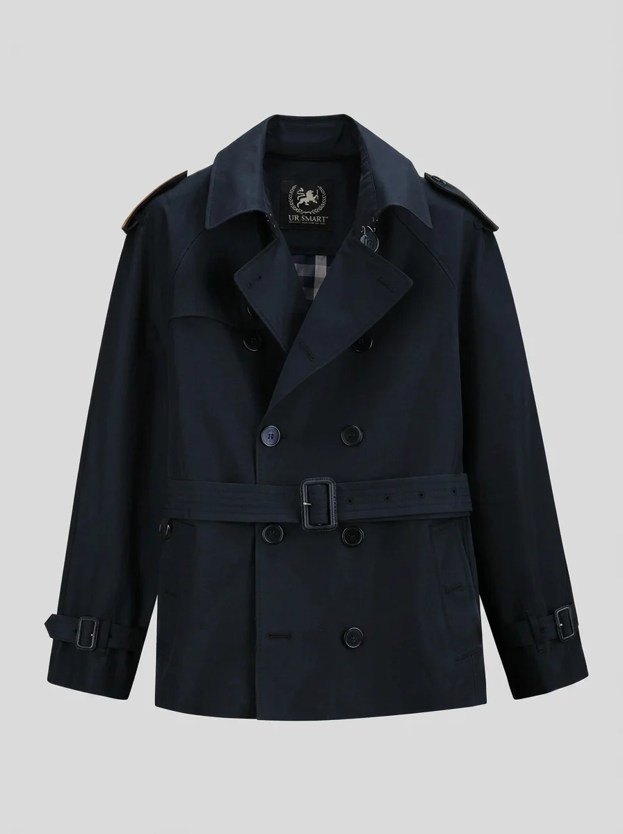 Trench court coton doublure amovible business homme - Vue 17 - Trench court