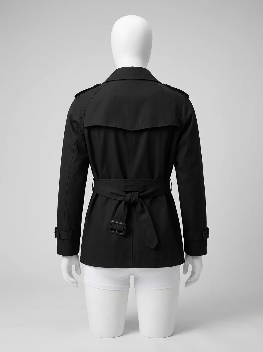 Trench court coton doublure amovible business homme - Vue 3 - Trench court