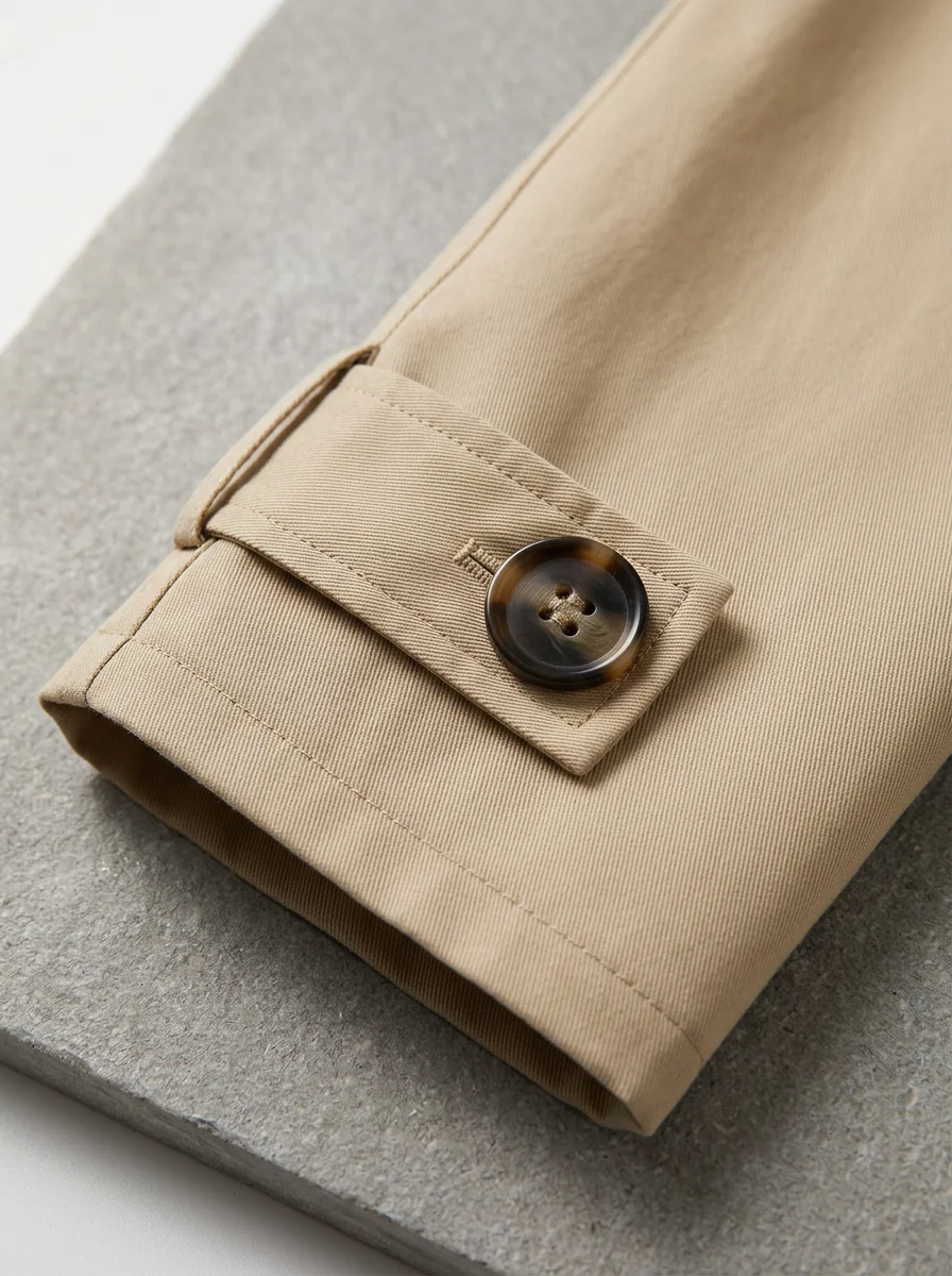 Trench court double boutonnage bureau élégant femme - Vue 4 - Trench court