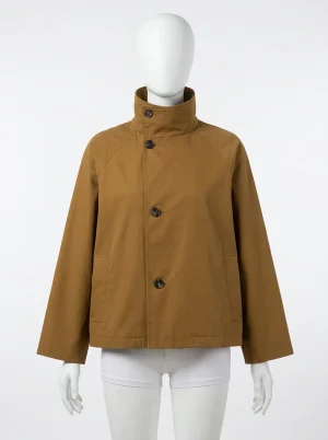 Trench court double face femme col montant décontracté - Vue 1 - Trench court