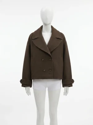 Trench court évasé femme chic style vintage croisé - Vue 1 - Trench court