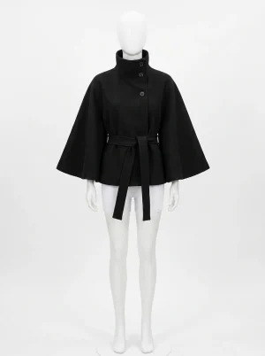 Trench court femme élégant coupe cape manches chauve-souris - Vue 1 - Trench court