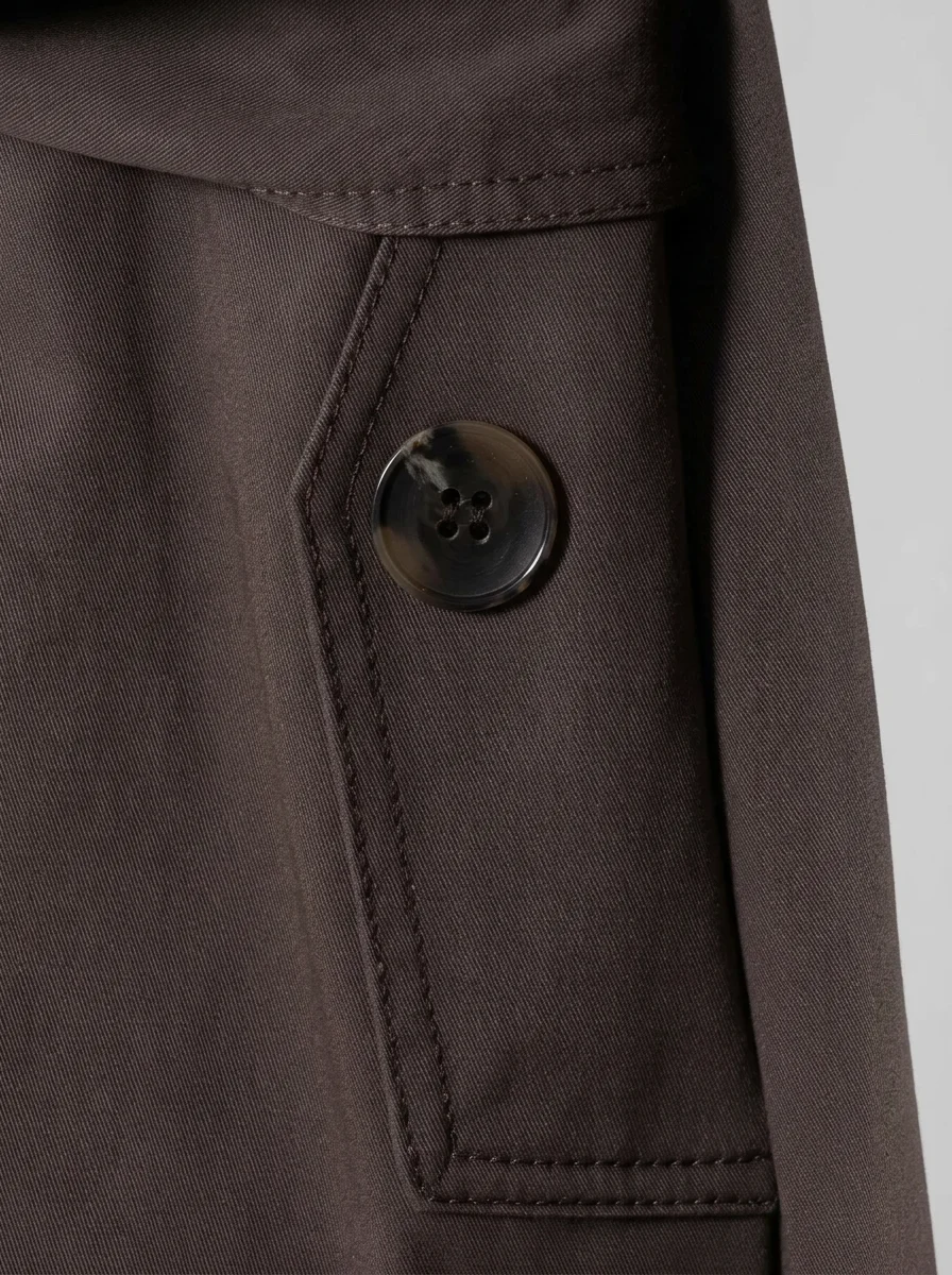 Trench court femme style britannique ample mi-saison - Vue 9 - Trench court