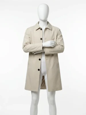 Trench court homme quotidien élégant coupe droite - Vue 1 - Trench court