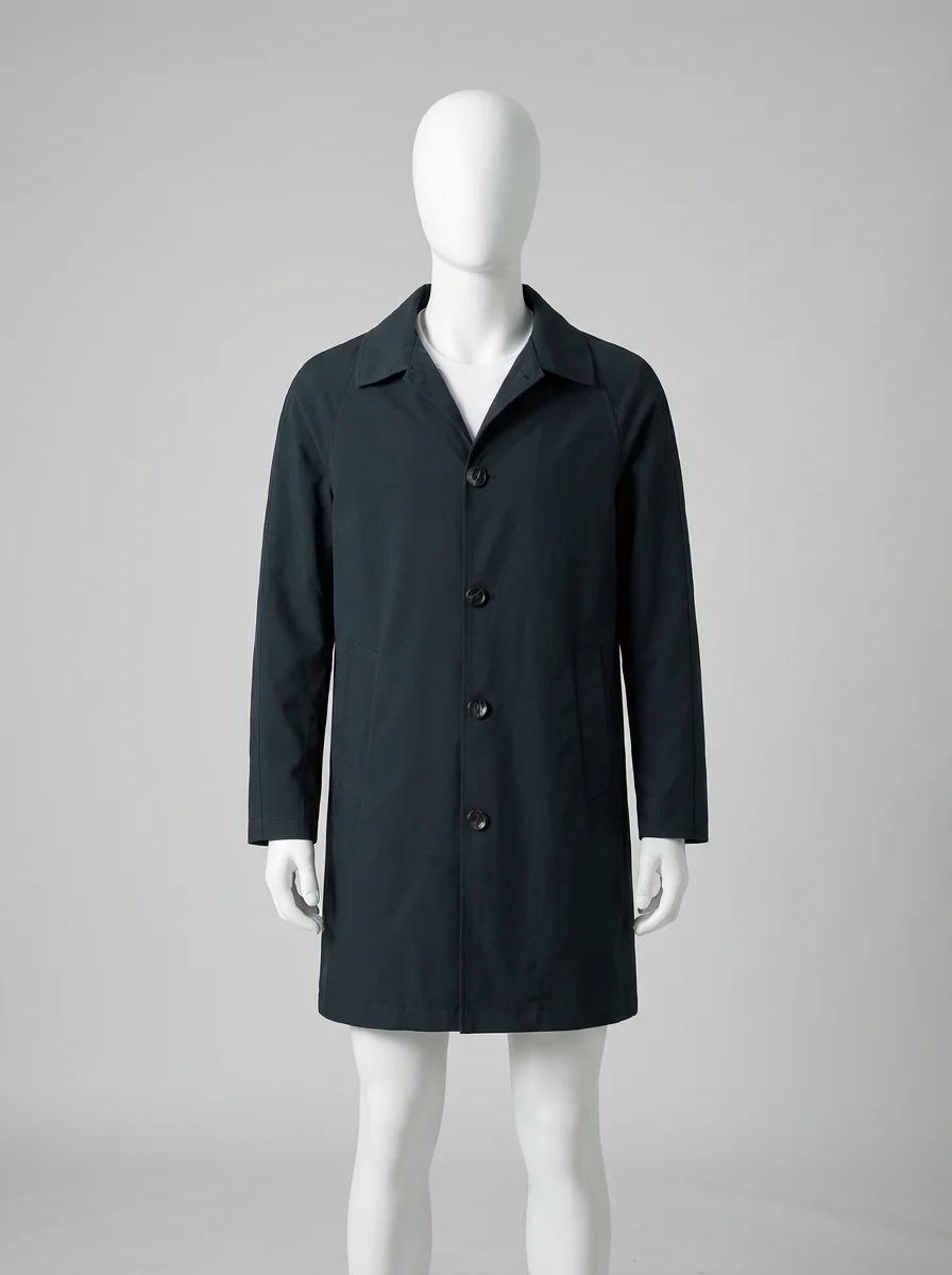 Trench court homme quotidien élégant coupe droite - Vue 10 - Trench court