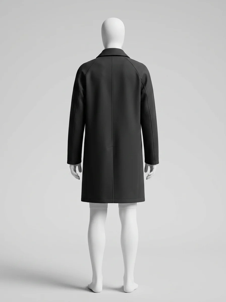 Trench court homme quotidien élégant coupe droite - Vue 3 - Trench court